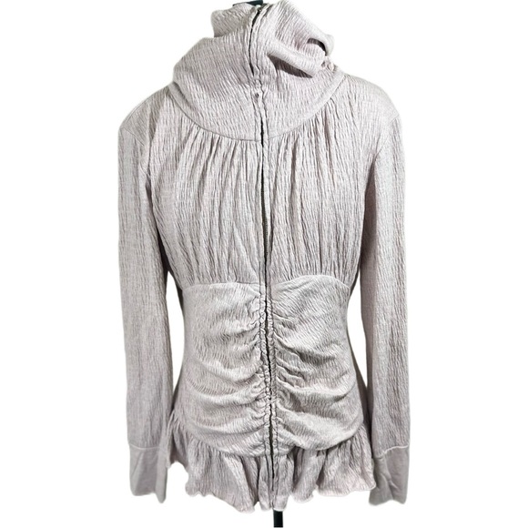 ANTHRO Eloise Zip Corset Style Cardi/Jacket Size L - Picture 2 of 8